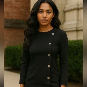 Norm black side buttonDress size 38